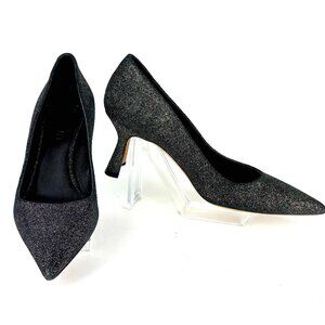 M.Gemi Rimini Sparkle Pumps – Italian Glitter Statement Heels, Size 38/8US